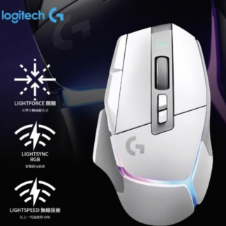Logitech 羅技G502 X PLUS RGB 無線電競滑鼠 白色