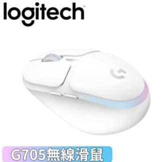 Logitech G羅技 G705 美型炫光白色 遊戲電競滑鼠
